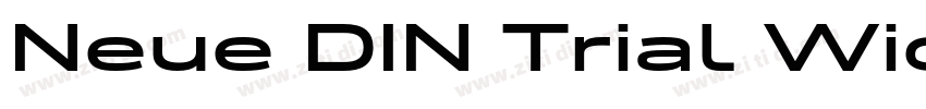 Neue DIN Trial Wide字体转换